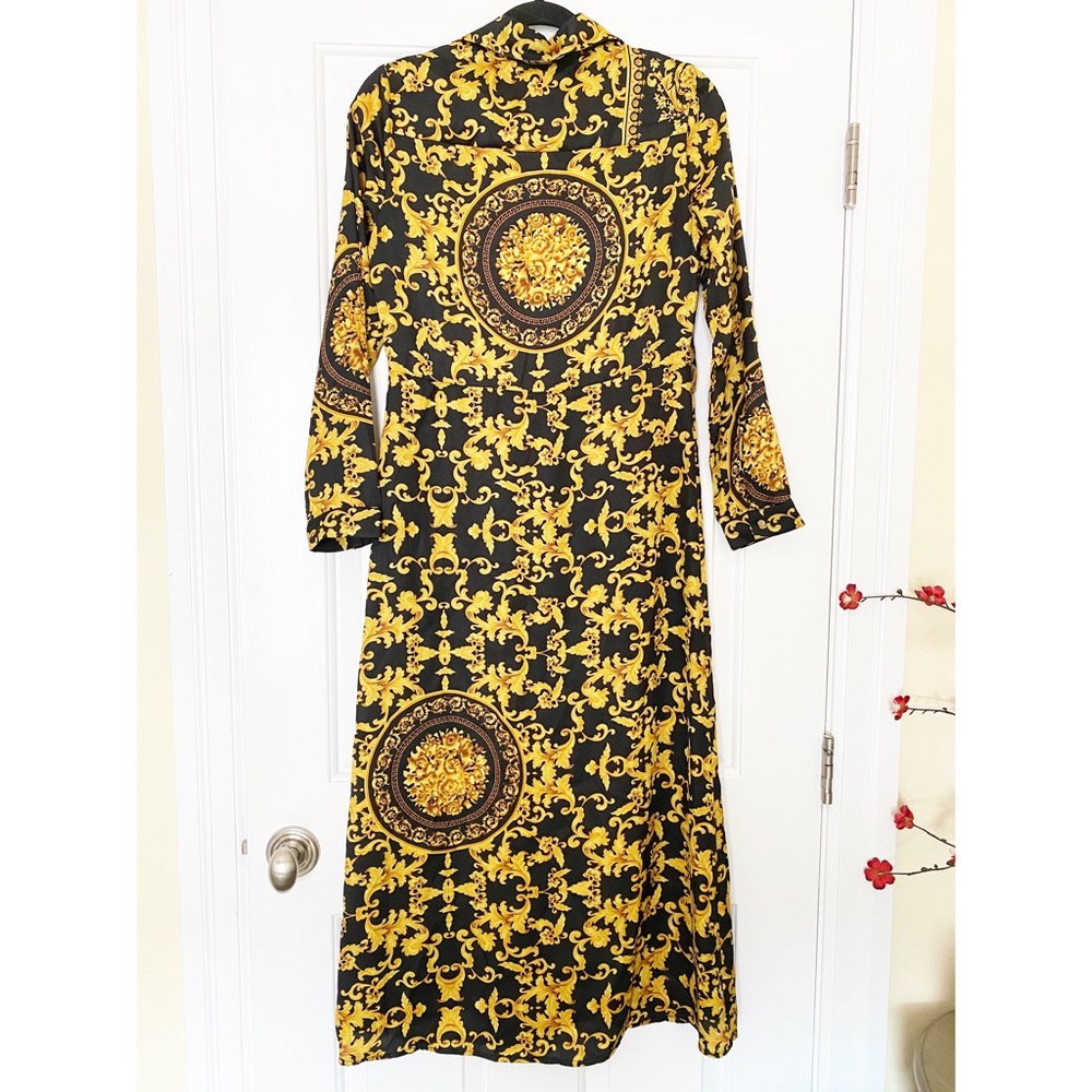 Bardot Black and Gold Baroque Maxi Dress - Picture 6 of 6